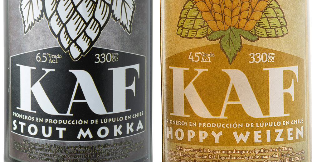 Kaf Stout Mokka y Hoppy Weizen