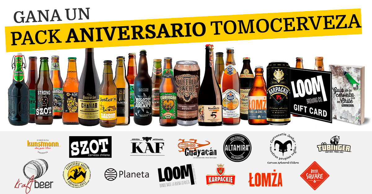 Gana un Pack Aniversario TomoCerveza