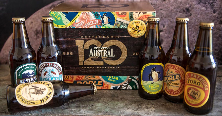 Cerveza Austral lager sin filtrar conmemorativa 120 años